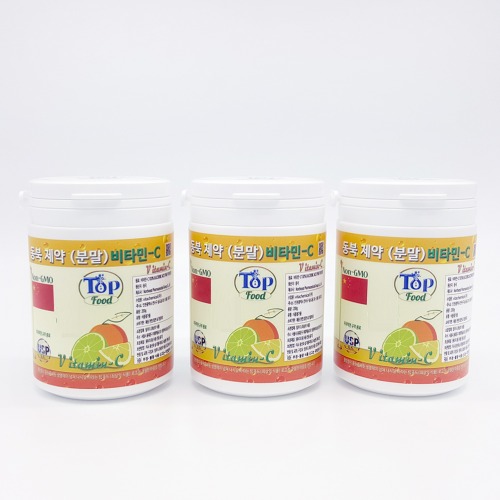 탑푸드(최상의식품) 동북제약 분말 비타민C 200g 3개 특허청 상표 등록