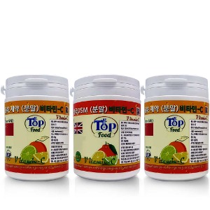 탑푸드(최상의 식품) 분말 비타민씨 중국 200g 2개 영국DSM 비타민-C 170g 특허청 상표등록